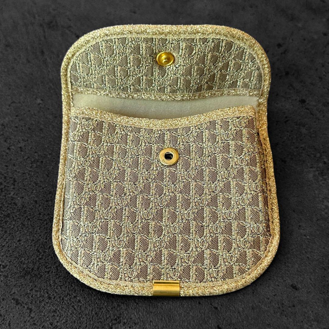 希少✨Christian Dior Trotter Gold Coin Case