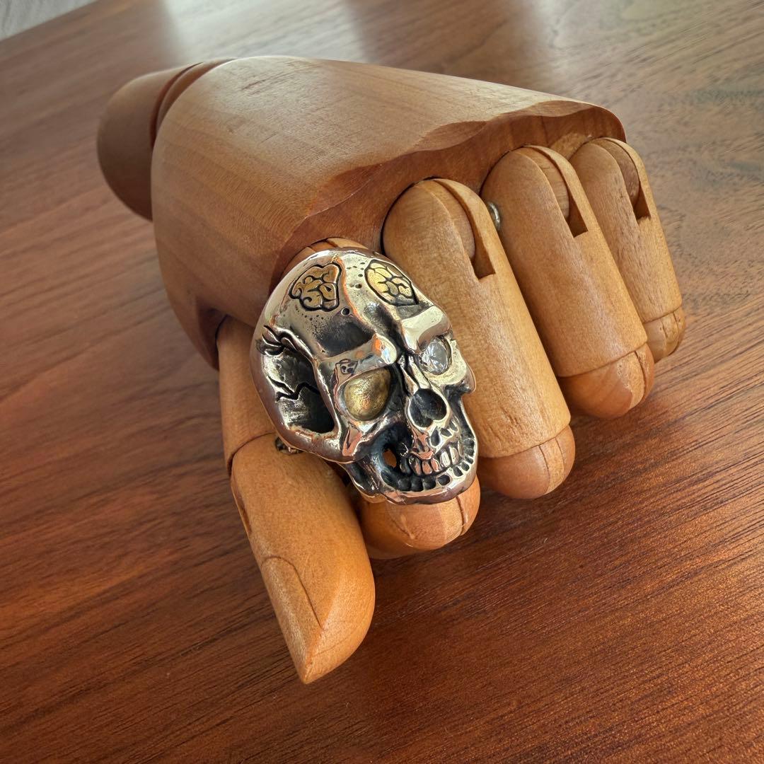 シルバー925無垢【新品】brain muscle 脳筋スカルリング925本物