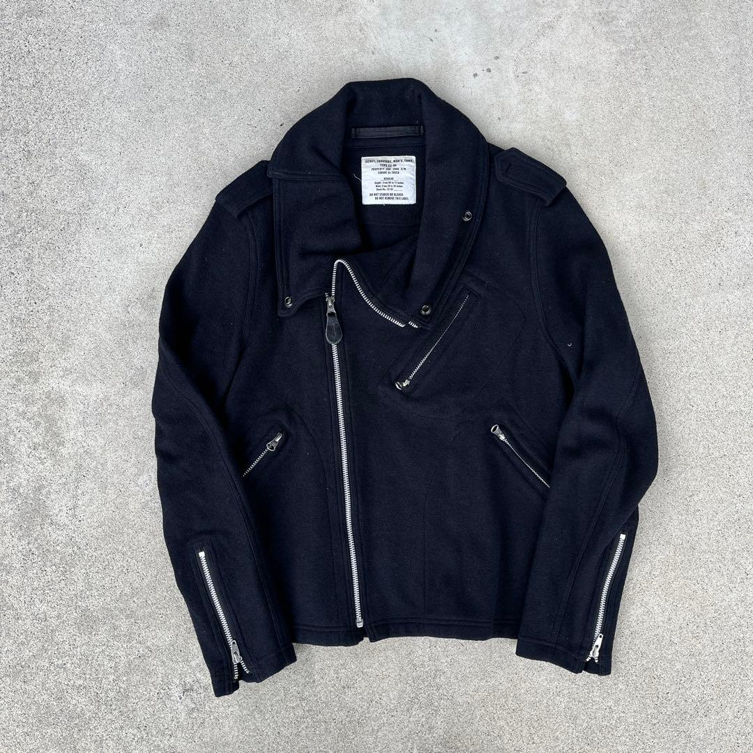 2008aw CABANE de ZUCCA ライダースジャケット