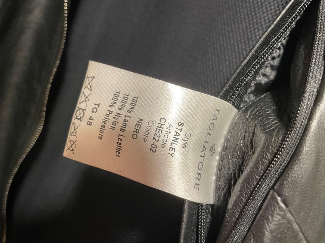 タリアトーレ レザージャケット 48 TAGLIATORE