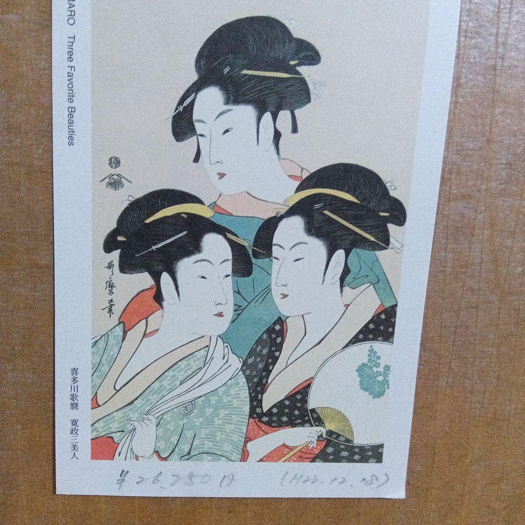 浮世絵 喜多川歌麿　寛政三美人