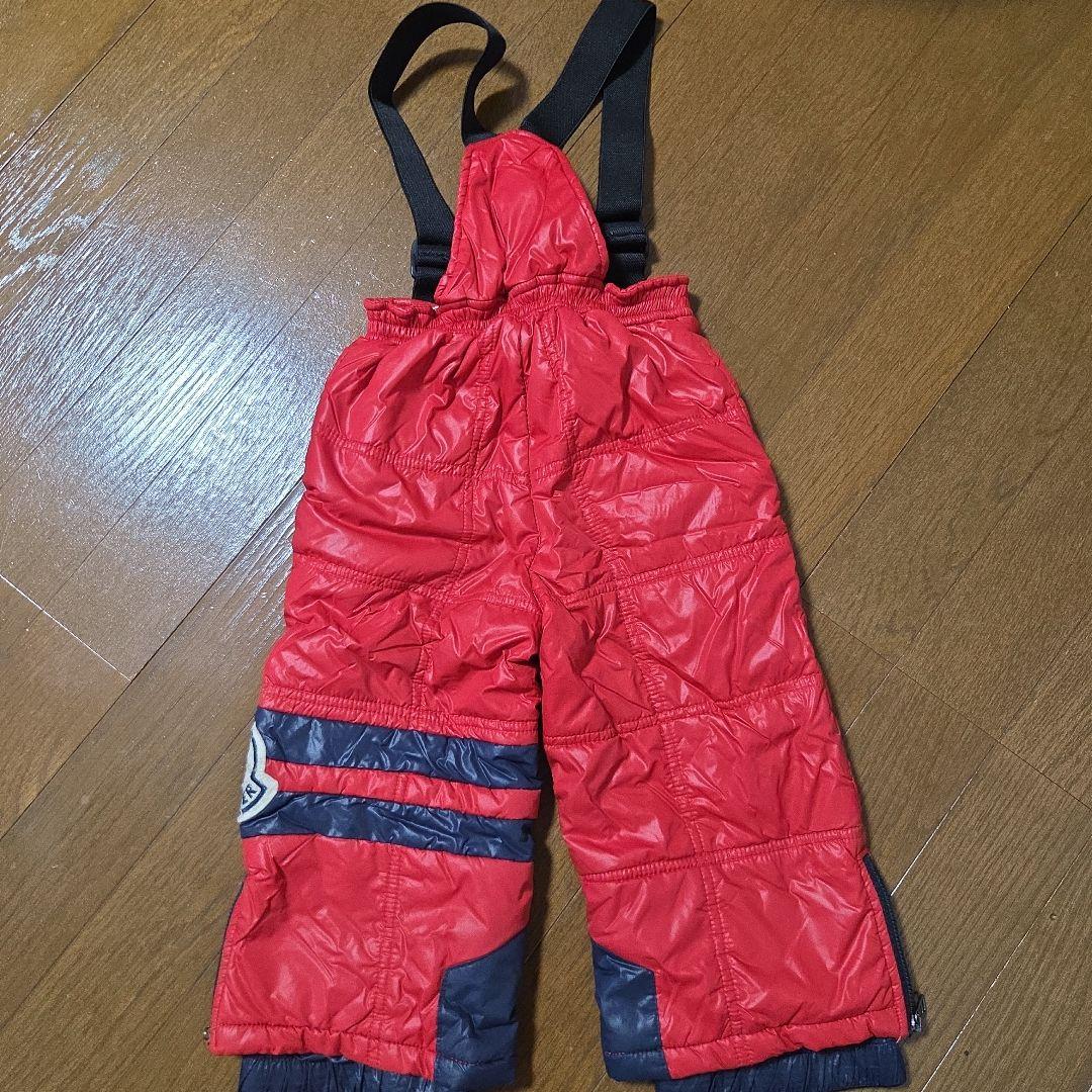 MONCLER スノーパンツ 95cm未満 レッド/ネイビー