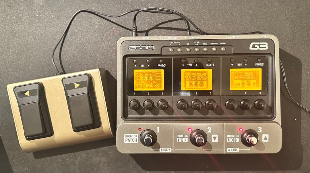 ZOOM G3 v2.10 カスタム　スクロールフットスイッチ付き