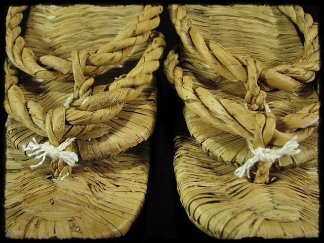 露地草履 ８足 内２足未使用 数寄屋草履 茶道具 露地道具 f318