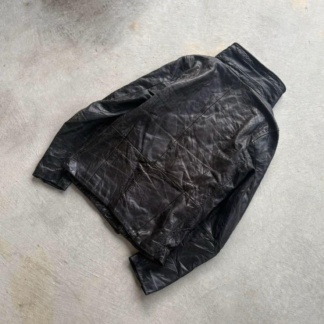 - archive leather jacket gimmick ハイネック