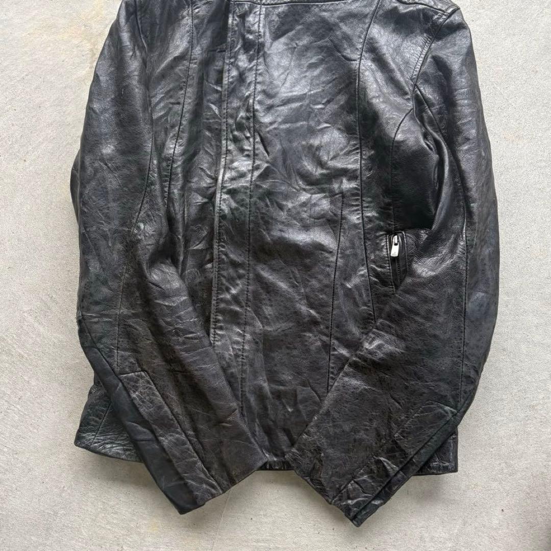 - archive leather jacket gimmick ハイネック