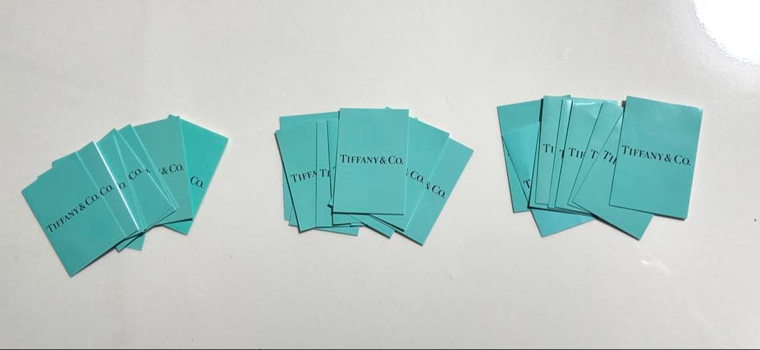 Tiffany & Co.ティファニー　取扱説明書ケアカード 現行品 30枚