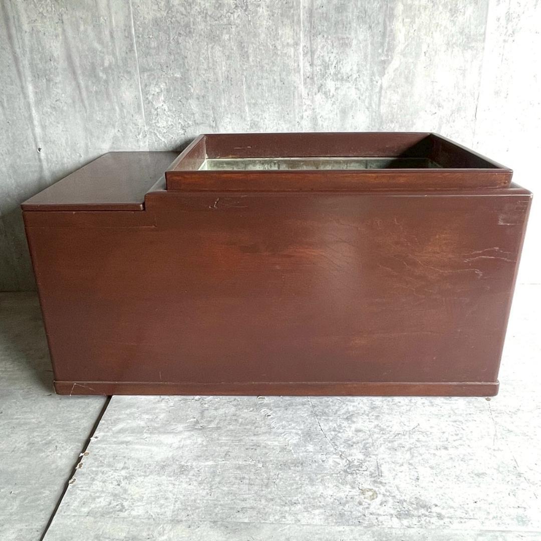 昭和レトロ 長火鉢 5杯 引き出し 古道具 アンティーク 灰など付属おまけ