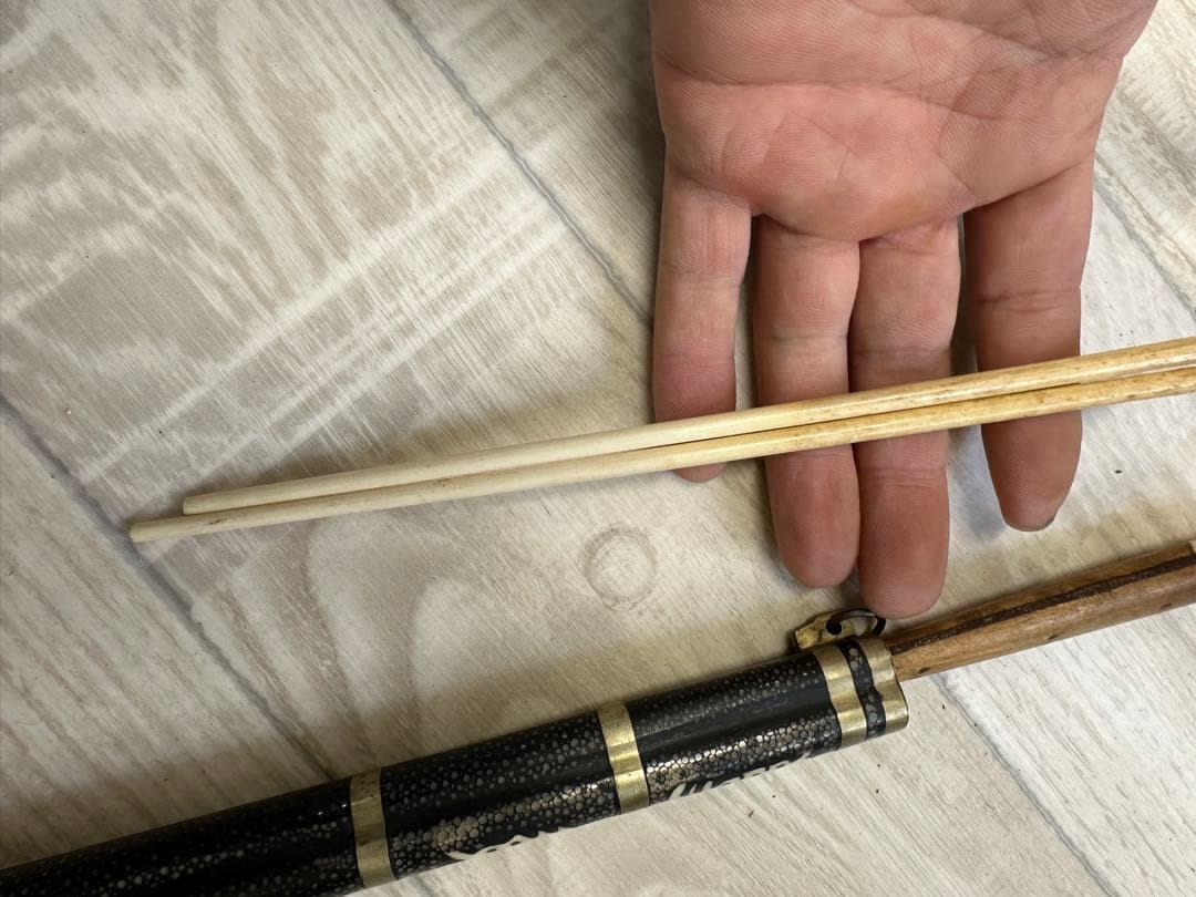 中国　清時代携帯用お箸とナイフ