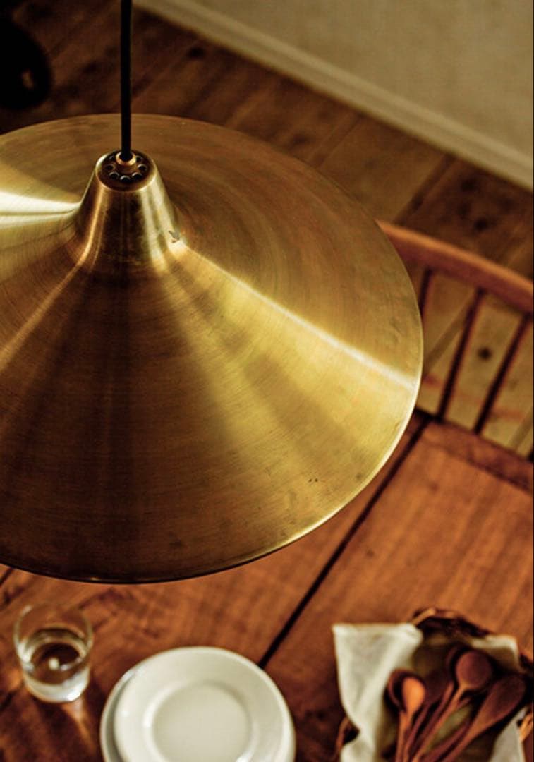 flame ペンダントライト brass L natural