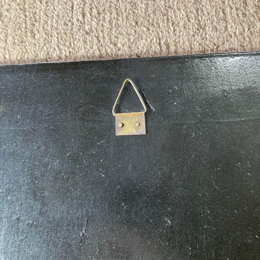 希少 螺鈿 猫を抱いた女性 美人画 浮世絵 天然木 漆器 古画 アンティーク