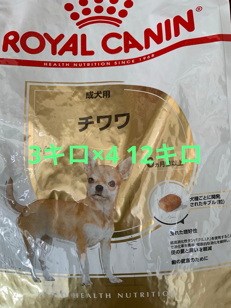  CANIN チワワ 成犬用 ドライフード　3キロ×4 12キロ