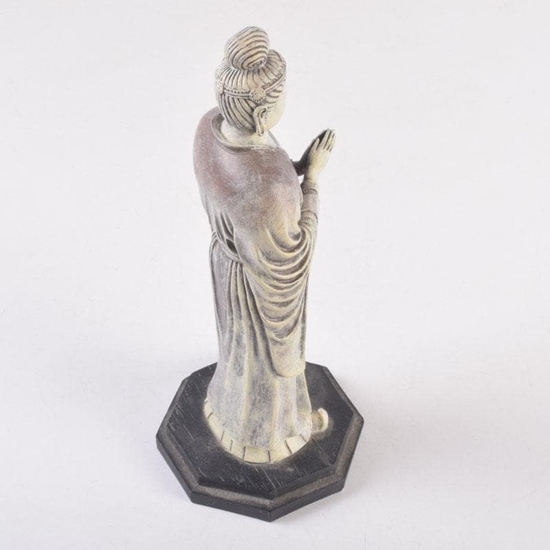 仏教美術　樹脂製　観音菩薩像　仏像　置物　V　8378