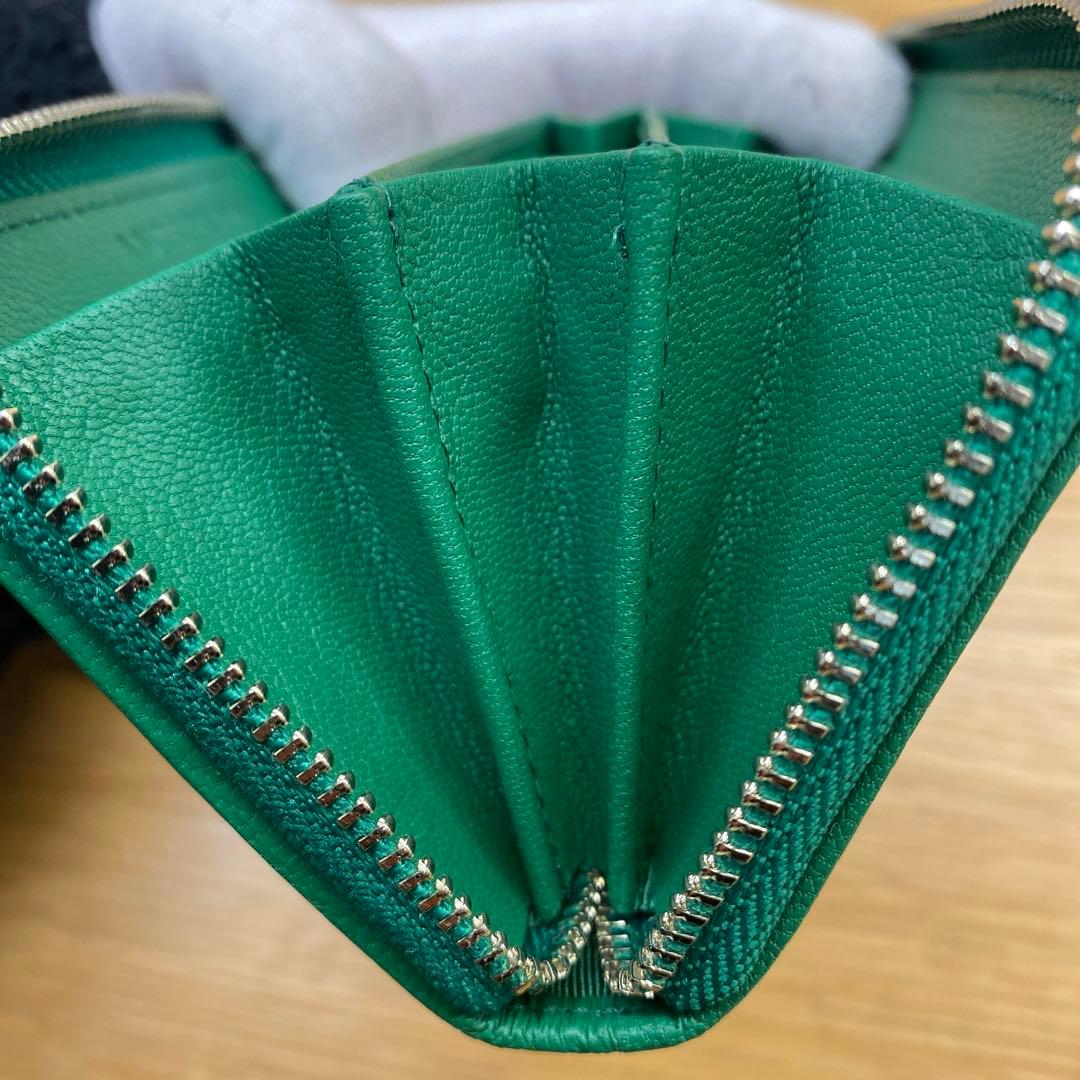 【美品】アンテプリマ ディアマンテ ケース グリーン　緑　 小銭入れ