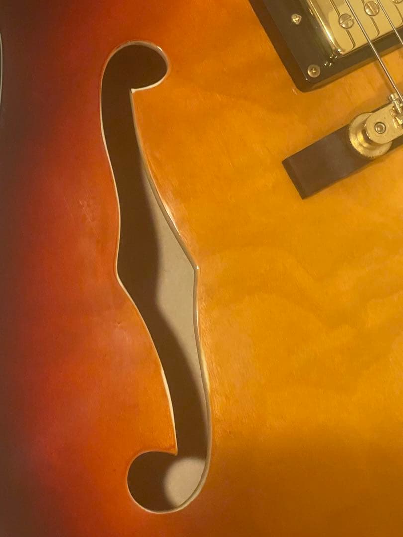 チブソン　バードランド風　フルアコ サンバースト