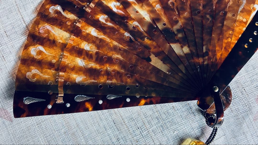 坂本べっ甲店　長崎べっ甲　扇子