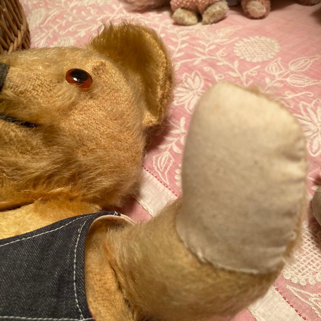 ストライプドレスのテディベア