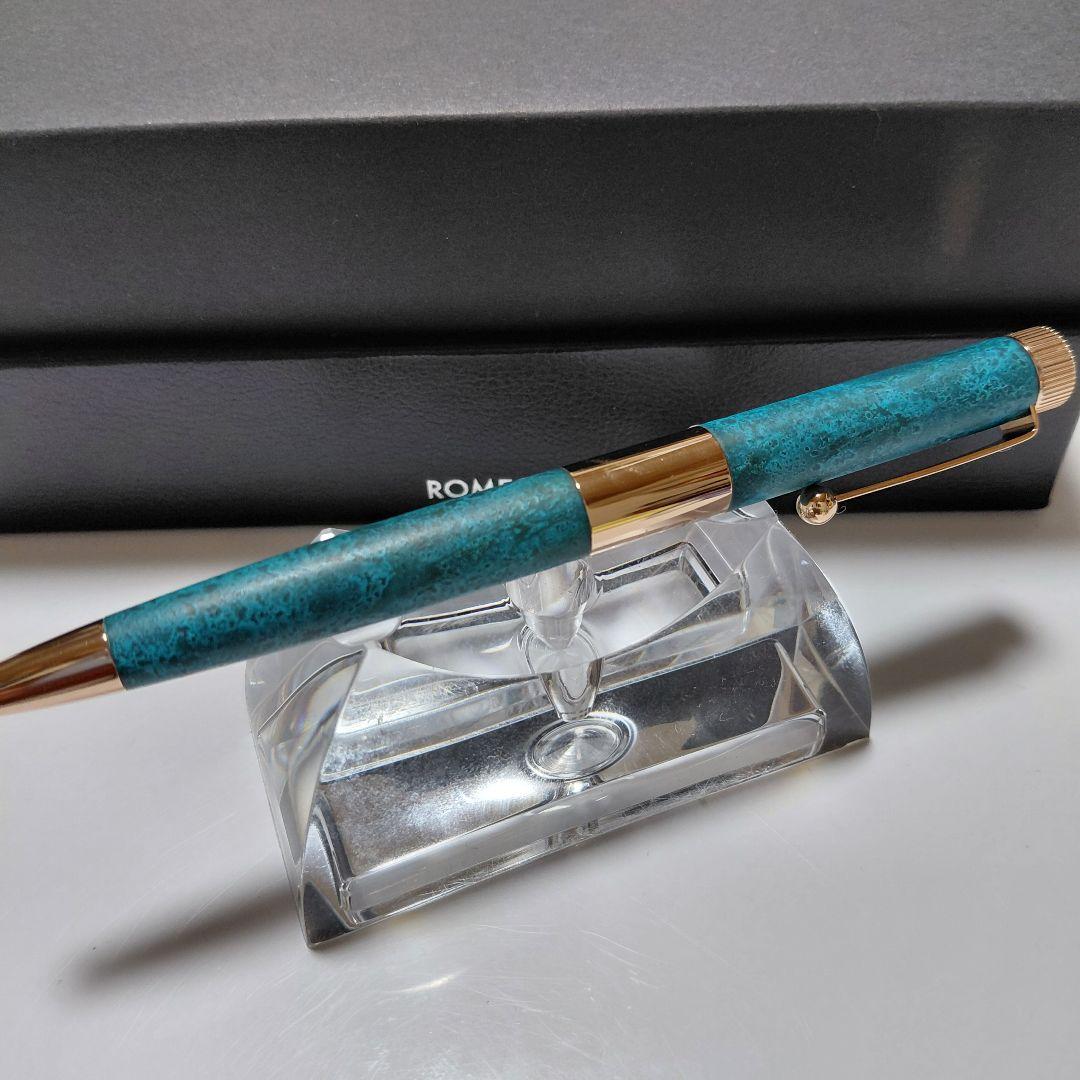 ほぼ新品！ 激レア 限定 ロメオNo.3 斑紋ガス青銅色ボールペン 伊東屋