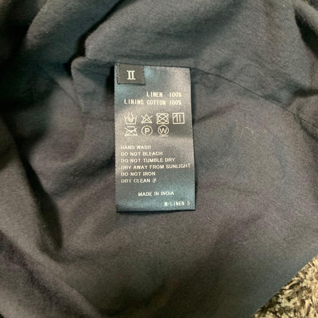 メゾンドソイル リネン ピンタックガウチョパンツ