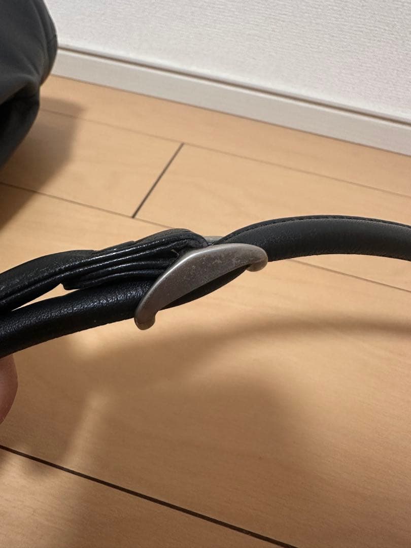 イッセイミヤケ　トートバッグ　ショルダーバッグ　オールレザー　黒　ワンショルダー