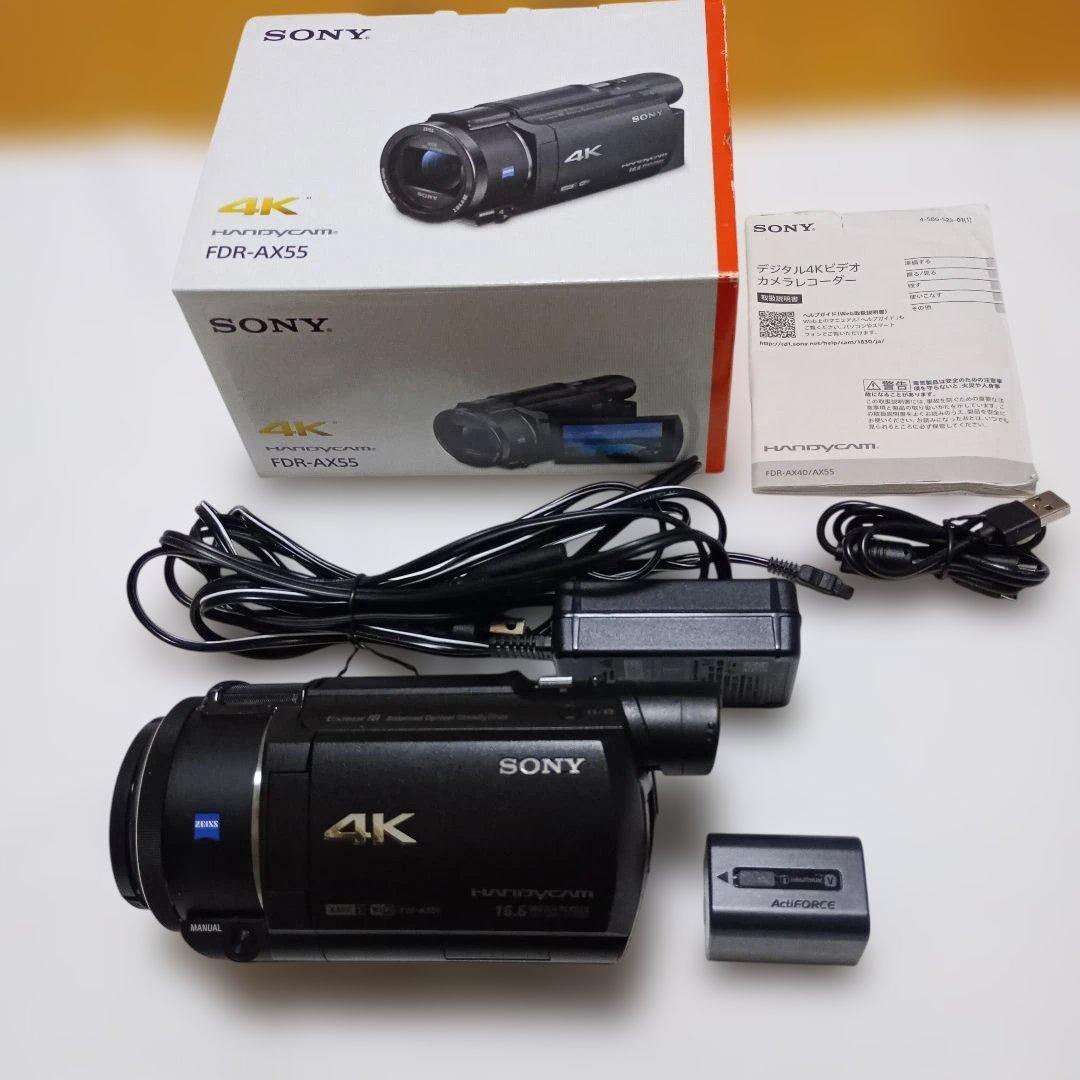 ソニー ハンディカム SONY HANDYCAM FDR-AX55 ブラック中古