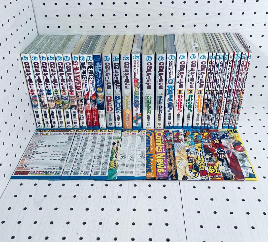 ワンピース　全巻初版　帯☆チラシ全巻 + MEGA ボーナス