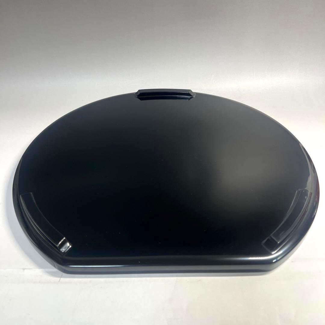 輪島屋謹製  信夫沈金蒔絵  半月盆  溜塗  五客揃