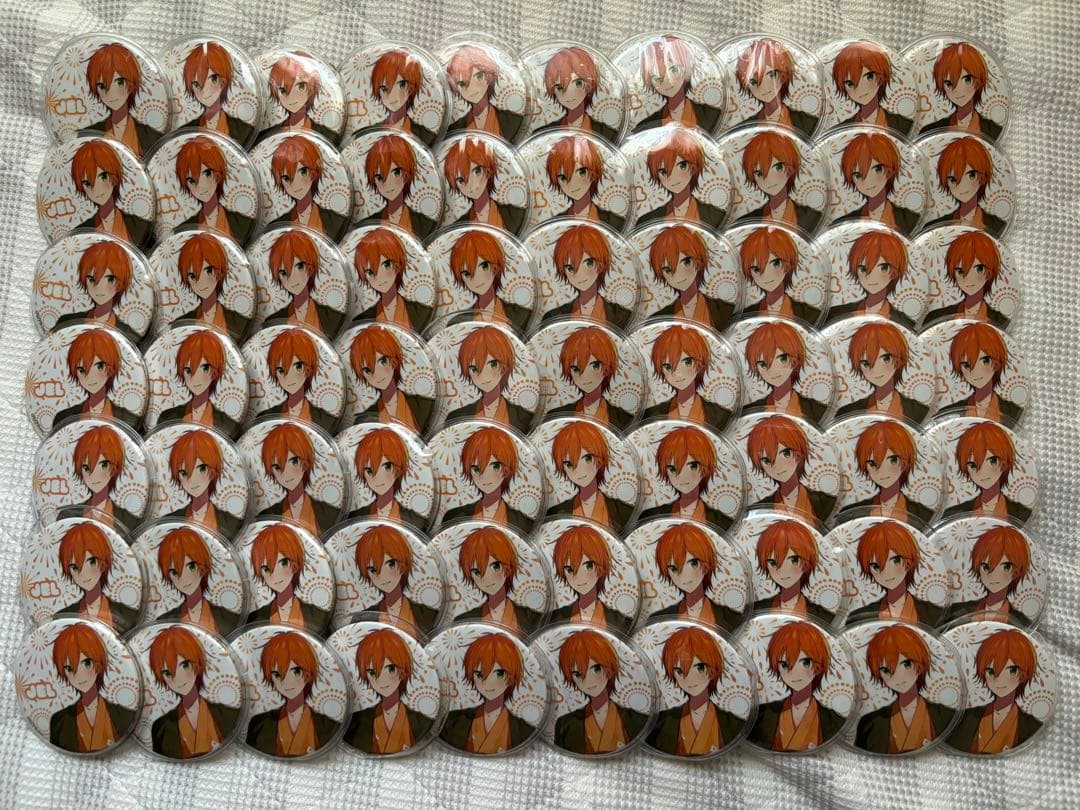 ジェルくん缶バッジ 70個