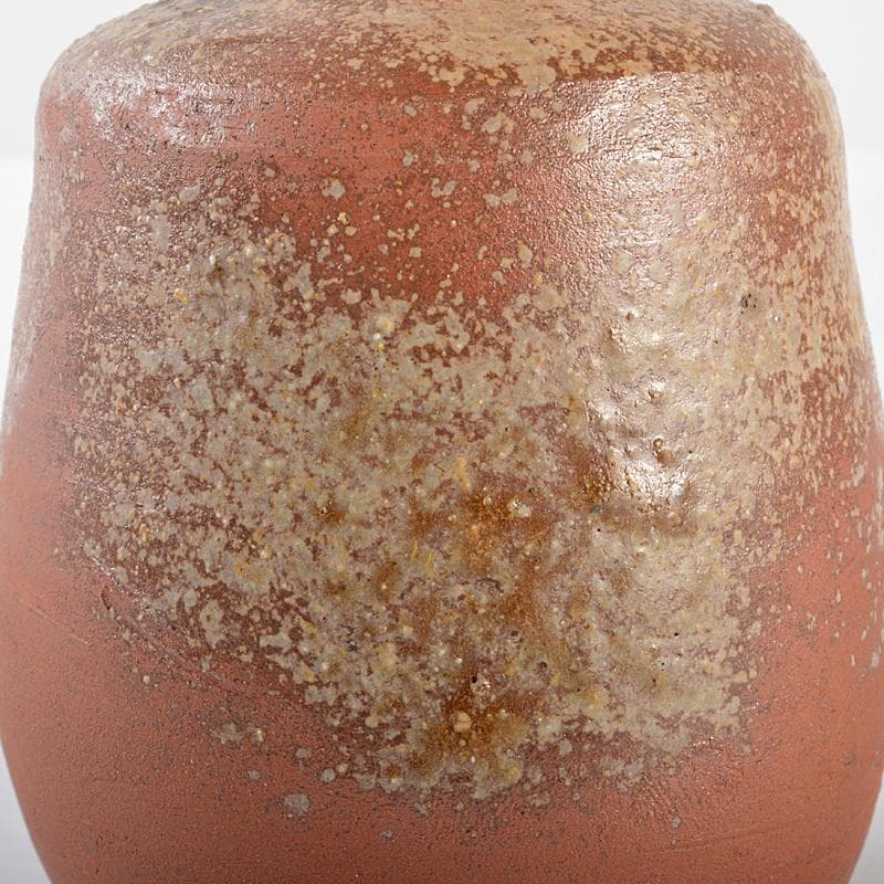 備前焼　人間国宝　金重陶陽造　手造徳利　共箱　M　R5406