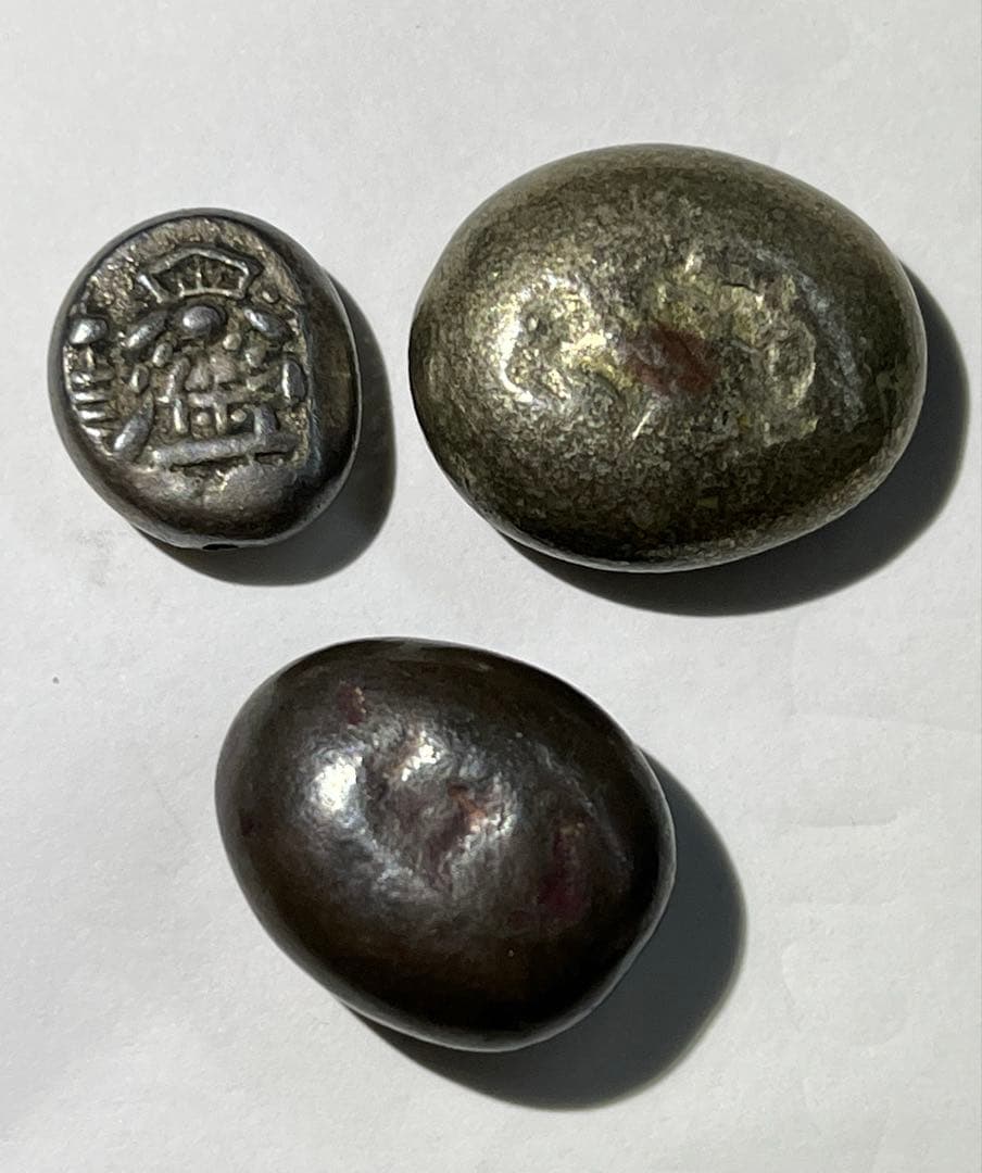 江戸時代の豆板銀　天保と安政　３点