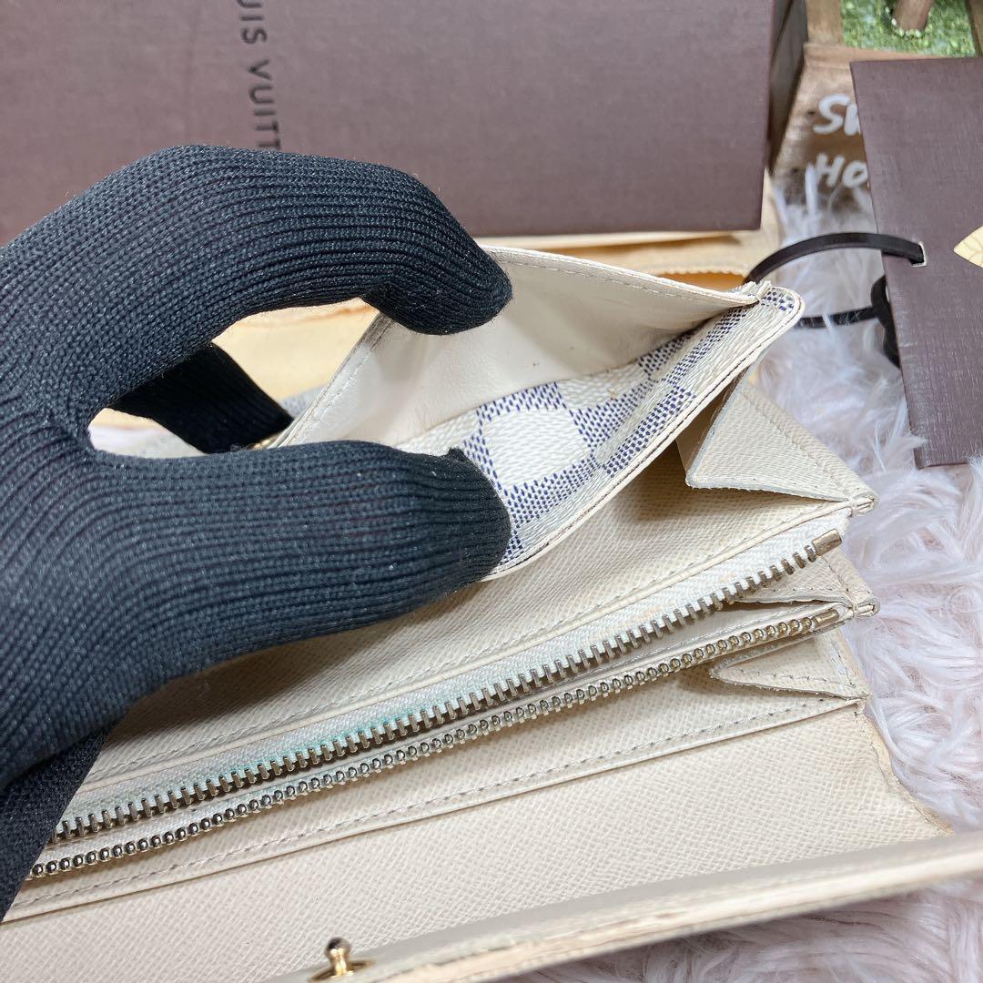 ルイヴィトン ダミエアズール ポルトフォイユ サラ レディース 長財布 付属品