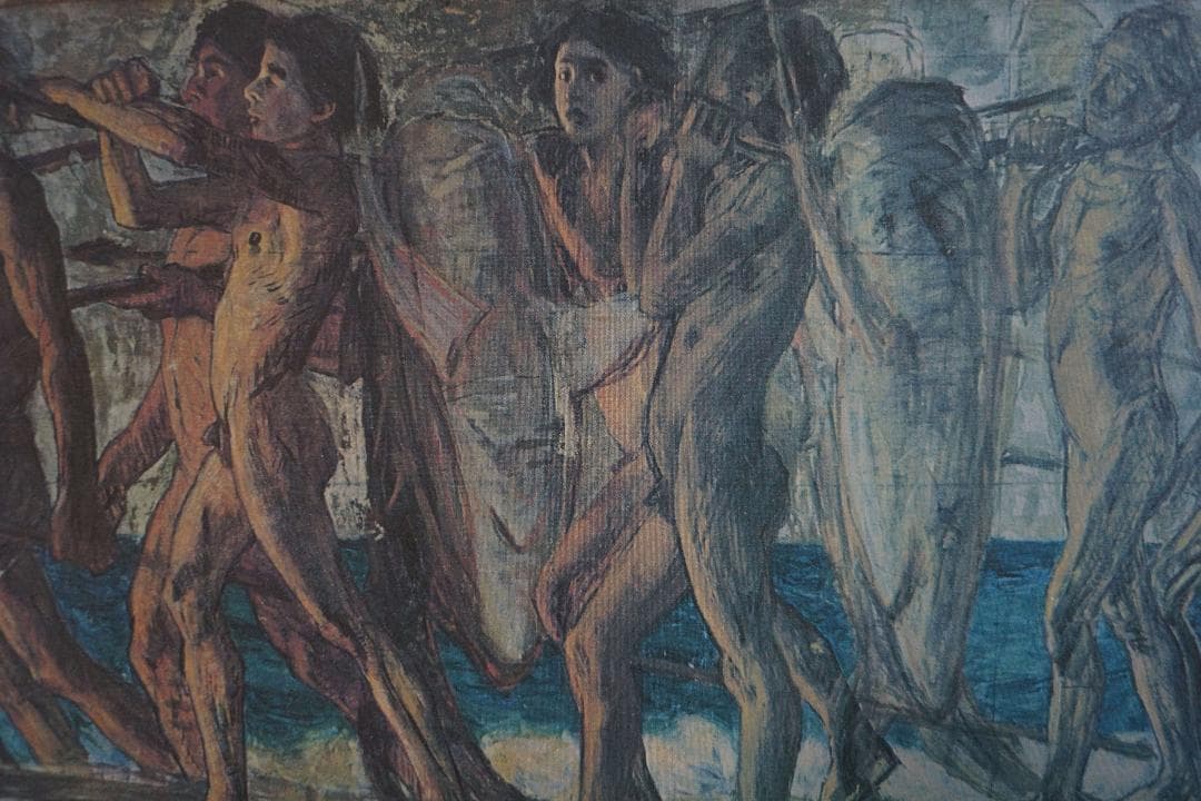 ロマン主義画家青木繁『海の幸』プリハード複製画 日本ハードコート株式会社 製作