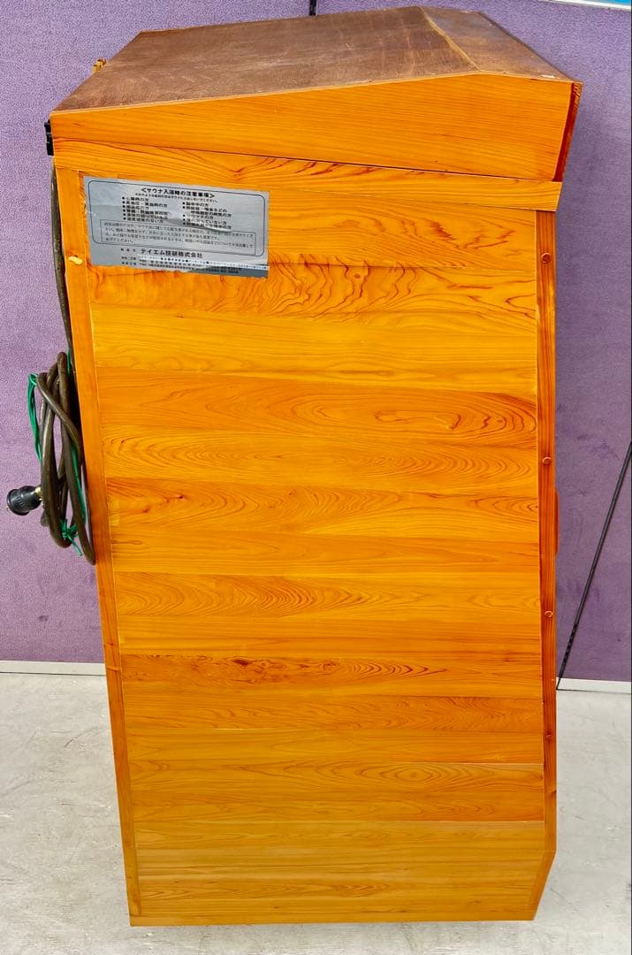 木製コンパクトサウナ 温度調節機能付き