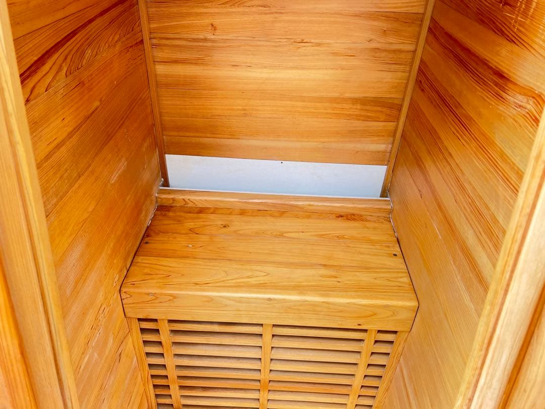 木製コンパクトサウナ 温度調節機能付き