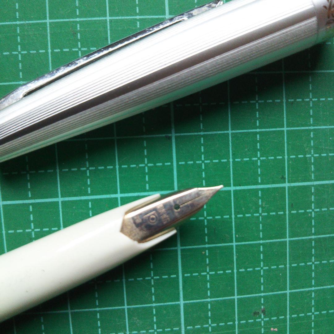 万年筆 18KWG プラチナ万年筆 デットストック 昭和レトロ 18金