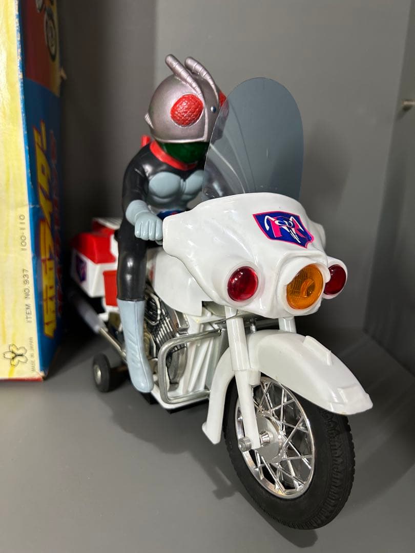 ｅｃo★　仮面ライダー　サイクロン号ヨネザワ製　箱付き石森プロ毎日放送東映