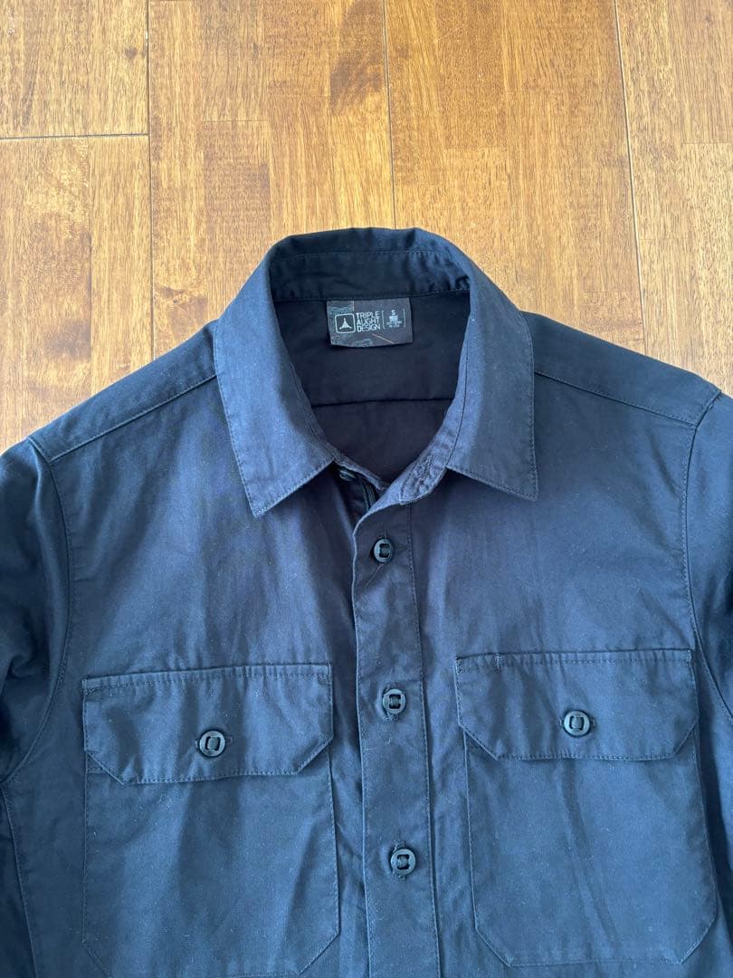 TRIPLE AUGHT DESIGN OVERLAND SHIRT シャツ 黒