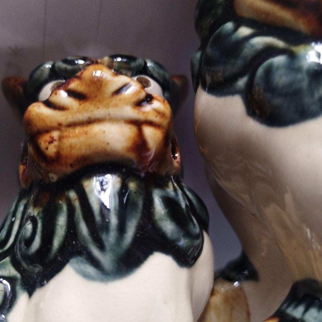 沖縄　シイサー　魔除け陶器製 2体セット