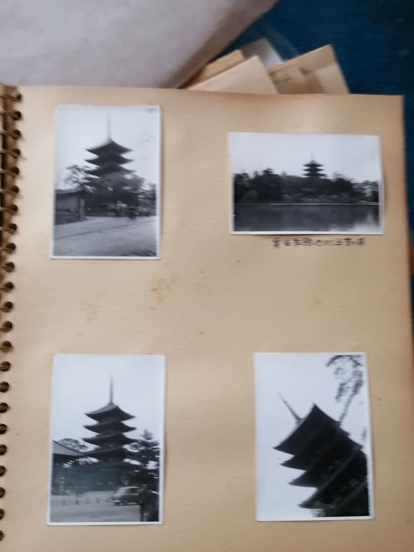 金閣寺の写真アルバム　昭和レトロ写真　モノクロ　京都　奈良　風景　寺院