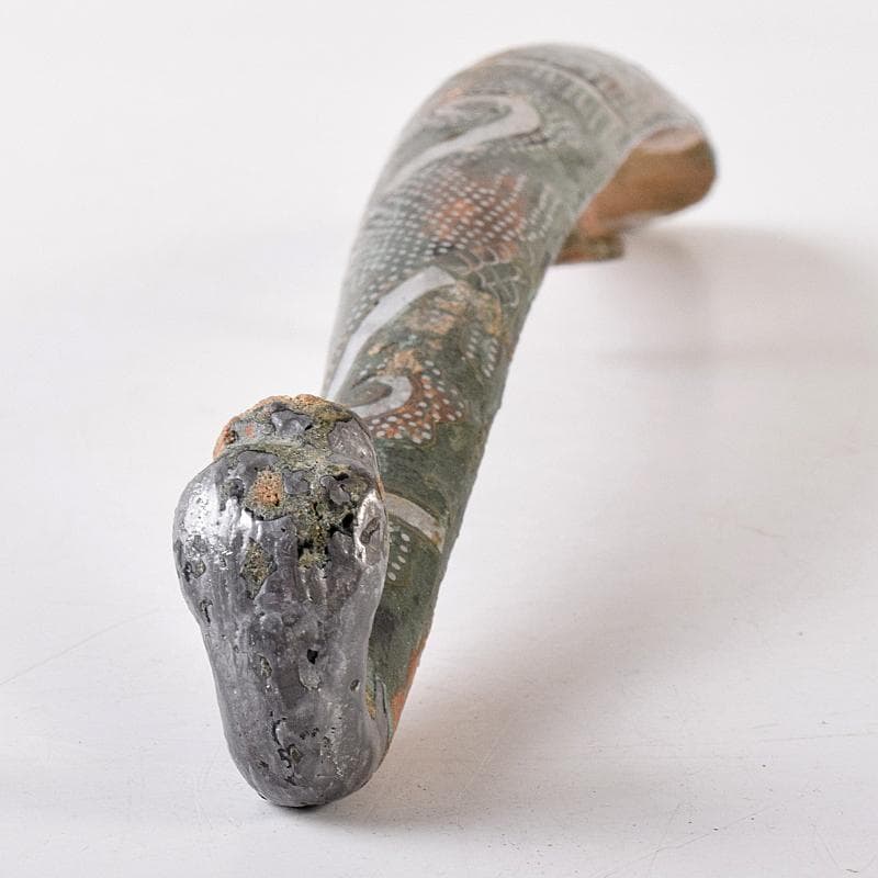 中国　古銅青銅　象嵌　帯鉤　筆架　M　R8093