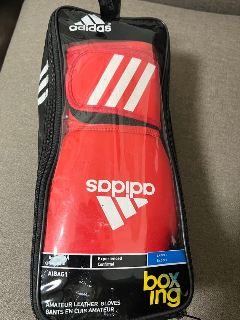 adidas ボクシンググローブ 公認　10oz 赤
