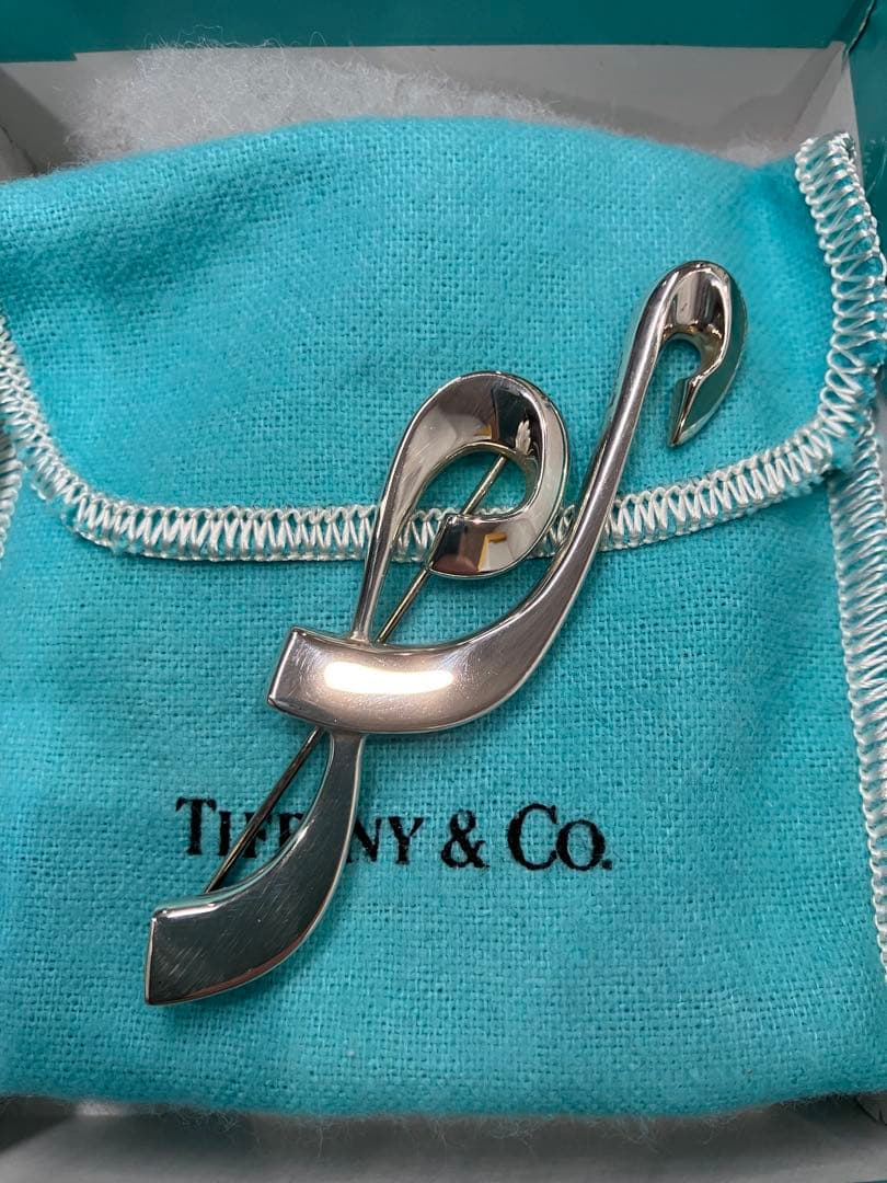 希少　Tiffany パロマピカソ　シルバー　音符ブローチ　Ag925