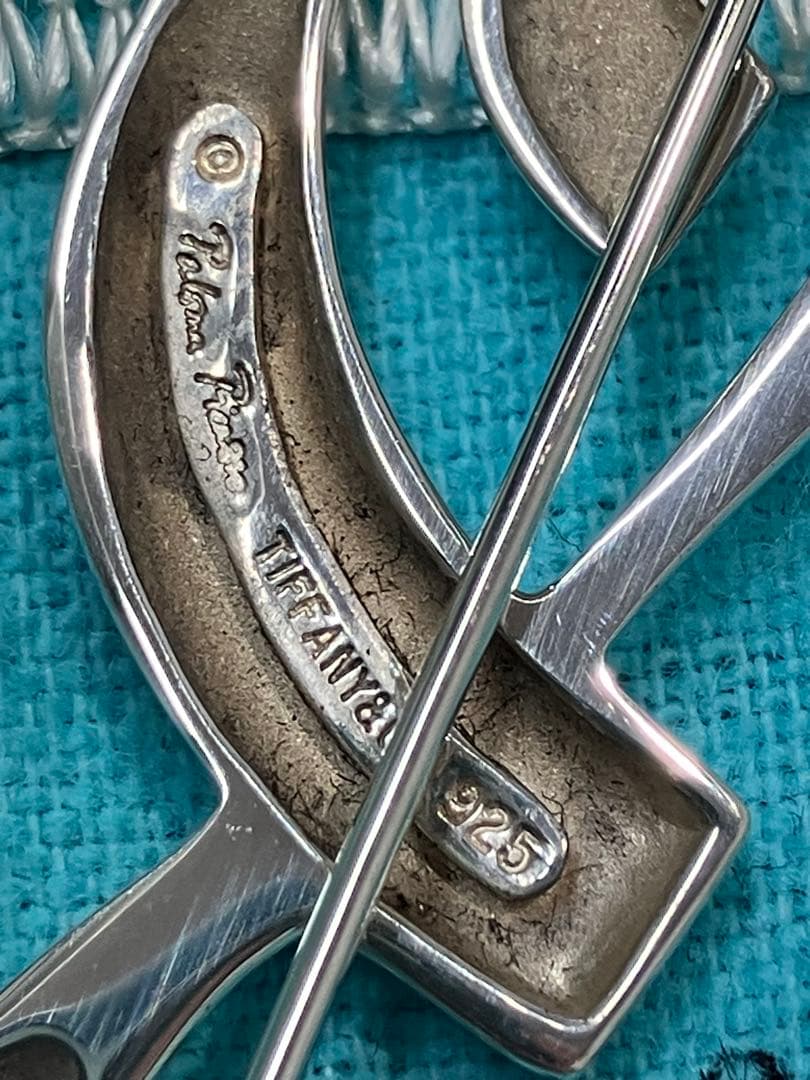 希少　Tiffany パロマピカソ　シルバー　音符ブローチ　Ag925