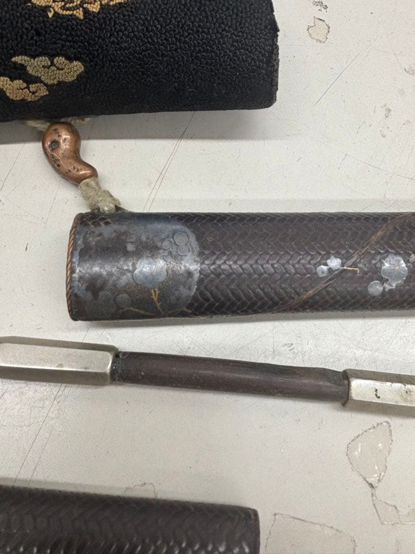 N9889【ヴィンテージ】銀製キセル&キセルケース