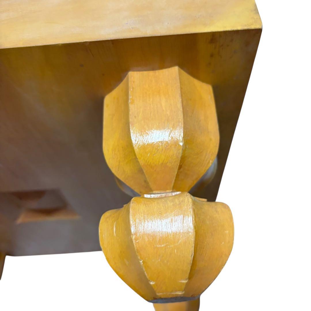 蛤碁石＆那智黒／ガラス碁石セット 脚付き碁盤＋碁笥4個　天地柾　一式まとめ売り