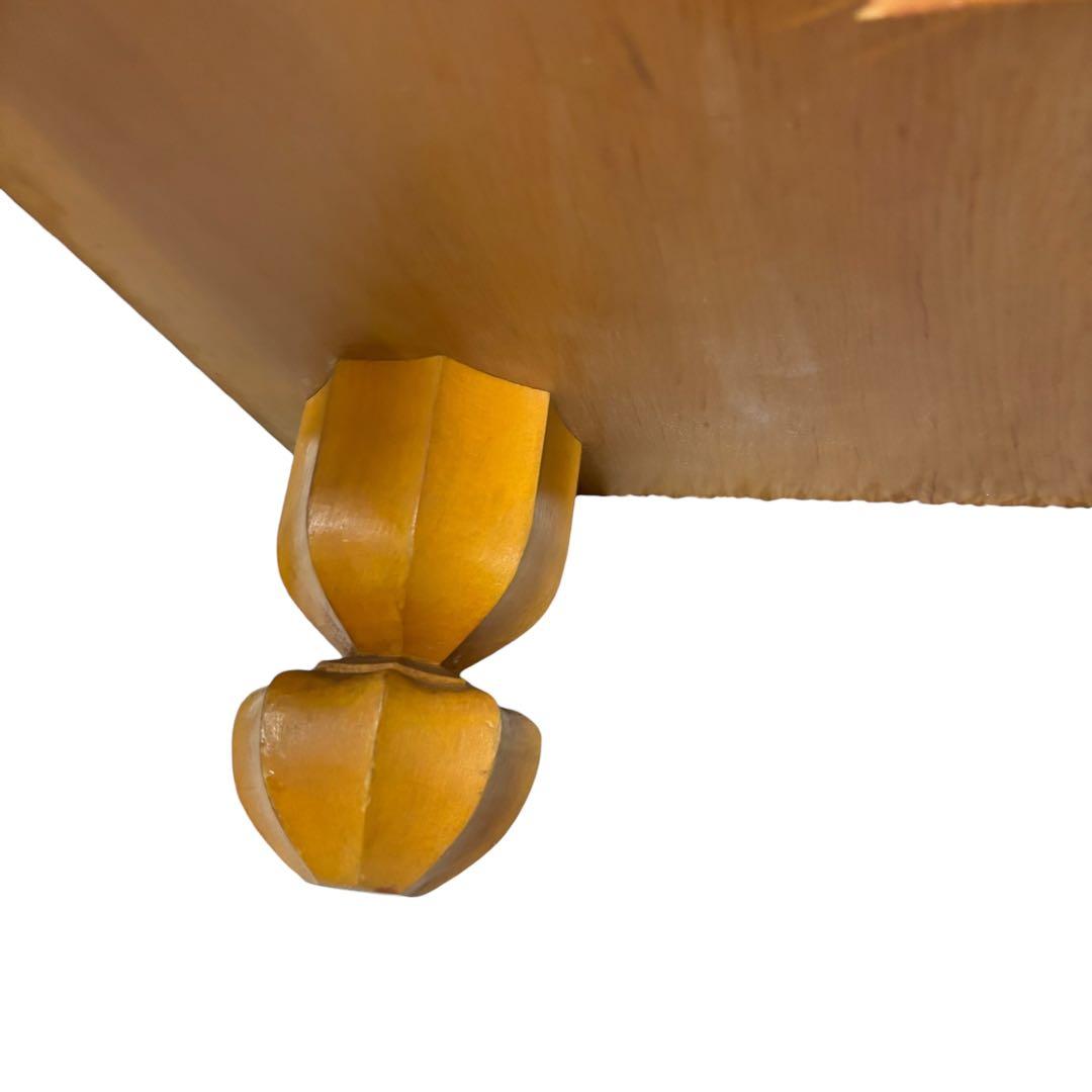 蛤碁石＆那智黒／ガラス碁石セット 脚付き碁盤＋碁笥4個　天地柾　一式まとめ売り