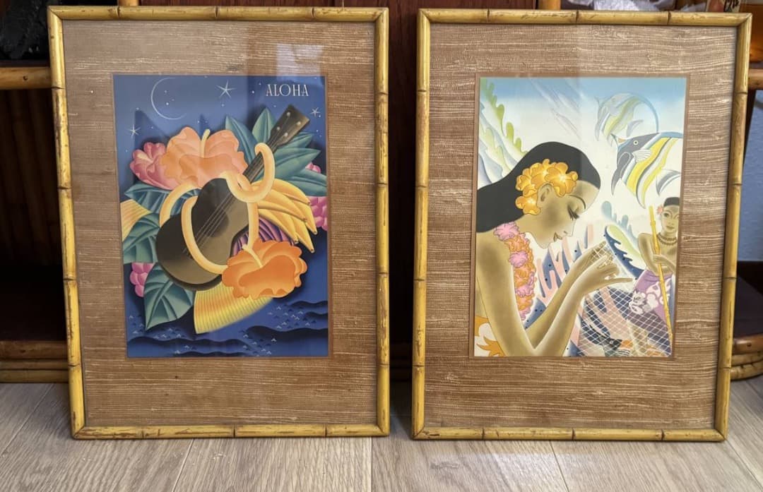 Lot of 2 1940/50s ビンテージ Matson Menu