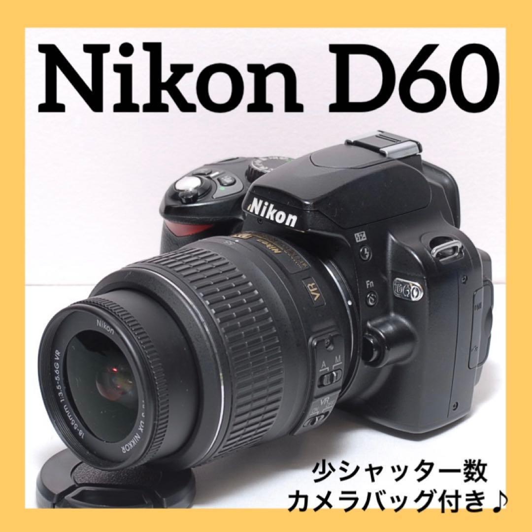 お年玉で一眼レフデビュー ✨Nikon D60✨ シングルレンズ✨ 少シャッター