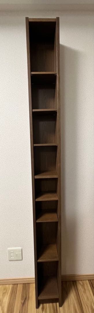 IKEA GNEDBY グネドビー ブラウン 棚 CDラック DVD収納 スリム