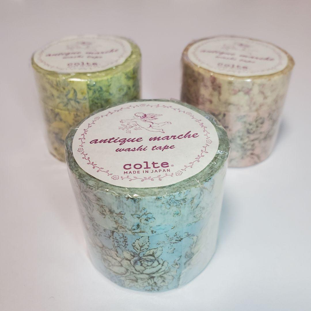 コルテ 廃盤マスキングテープ アンティークマルシェ エンジェル 6本セット